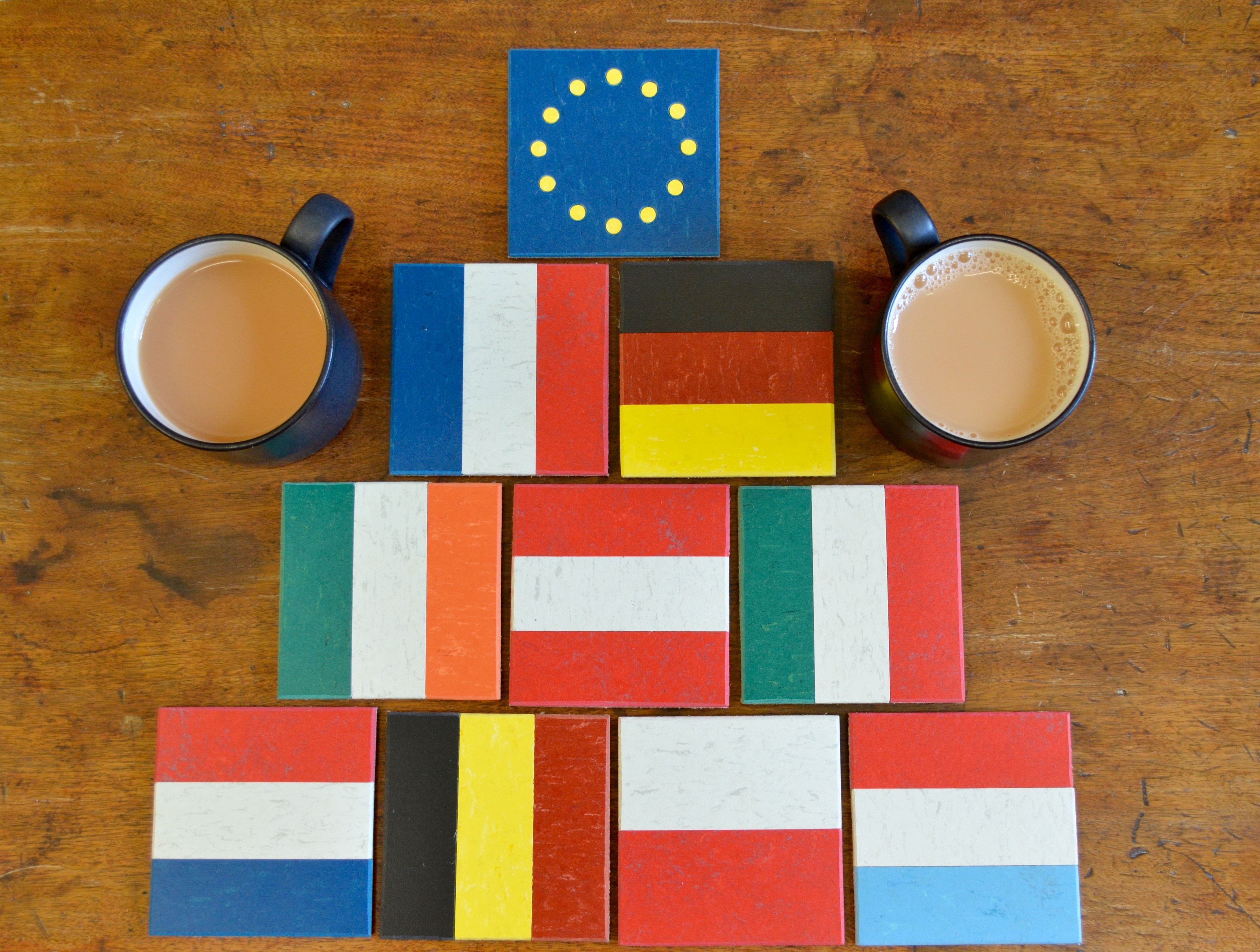 European Union Flag coasters